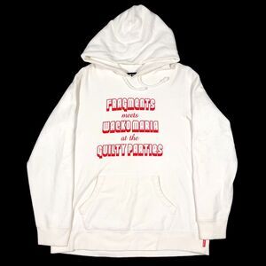 Wacko Maria Fragment White Hoodie Sweater Size Large L Japanese Brand Rare B32